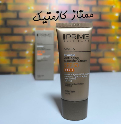 کرم ضد آفتاب جوان کننده بی رنگ پرایم