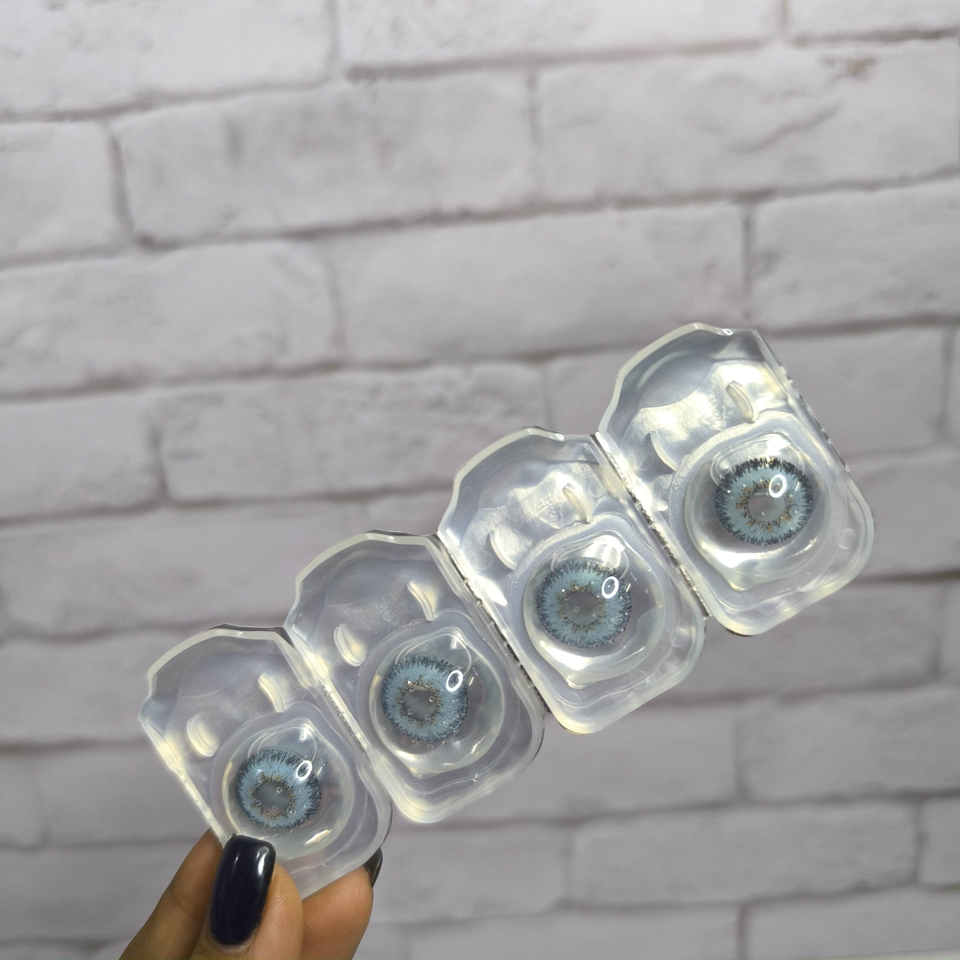 لنز لومینوس رنگ gray blue اصلی + جا لنزی