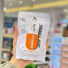 صابون کپسولی ضد جوش صورت گلوتاتیون عصاره روغن درخت چای سبز برند فیل اسکین کره ای 125 گرمی